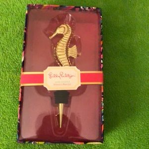 NWT Lilly Pulitzer Seahorse Wine Stopper